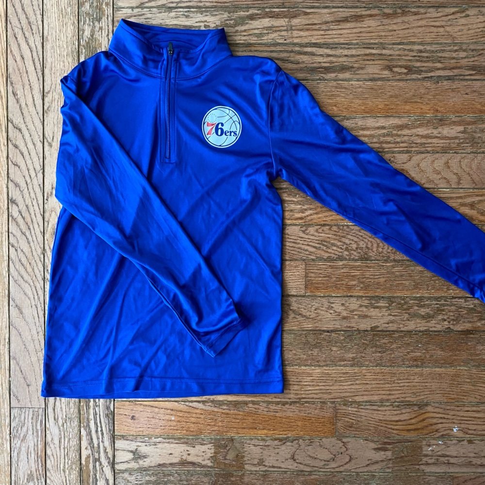 Team 365 Youth 76ers quarter zip.